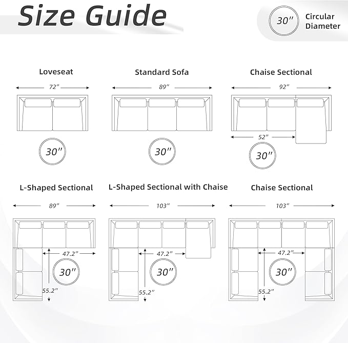 HUIMO 30-Inch Round Storage Ottoman, Modern Button Tufted Ottoman Coffee Table - Image 6