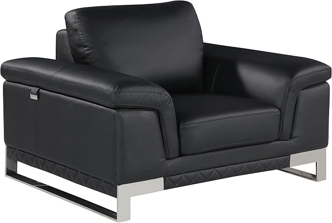 Blackjack Furniture Weston Collection Genuine Italian Leather Living Room Chair by BlackjackFurniture