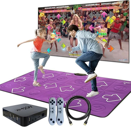 Dance Mat for Kids and Adults, Double User Wireless Dance Pad Game for TV, Exercise Dancing Mat for Family Games,Gifts Ideas for Girls and Boys