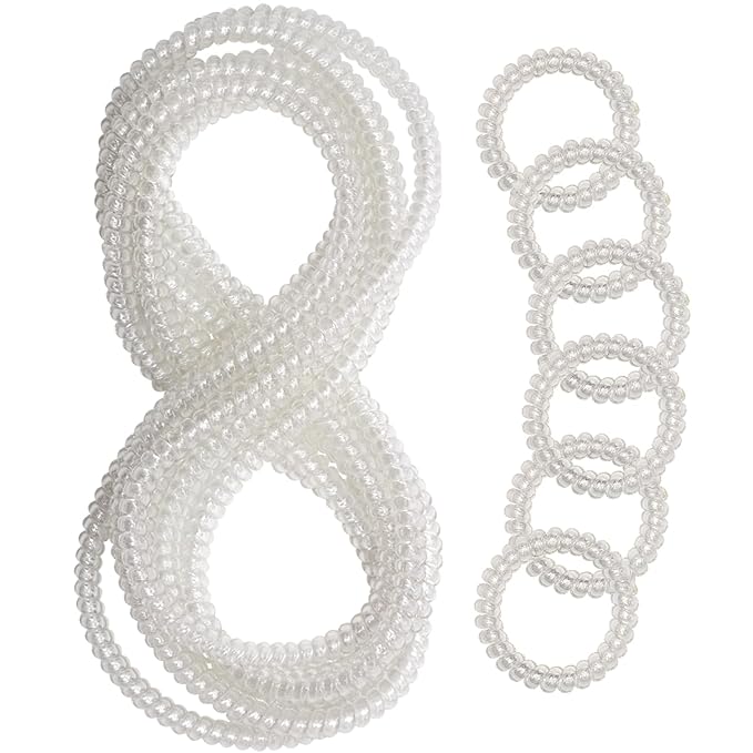 Chew Necklaces for Sensory Kids, 12 Pcs Clear Coil Chewy Necklaces Stretchy Bracelet for Boys Girls with Autism ADHD SPD,Oral Motor Chewable Necklace Reduce Anxiety and Fidgeting Stress