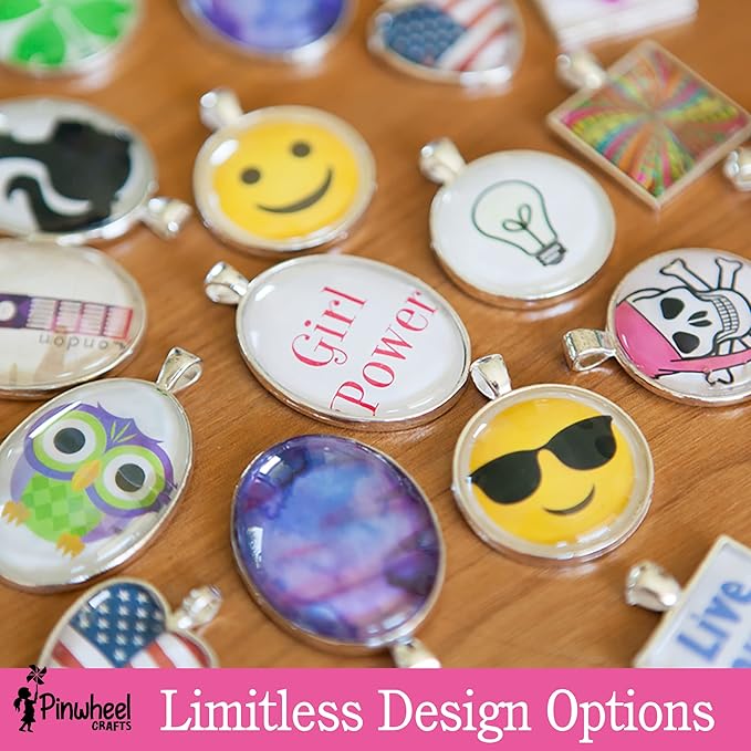 Pinwheel Crafts Pendant Jewelry Making Kit for Girls 8-12+ Years, Necklace and Bracelet Making Kit for Kids – Single Craft to Create Multiple Necklace & Bracelet for Teens with 200 Designs