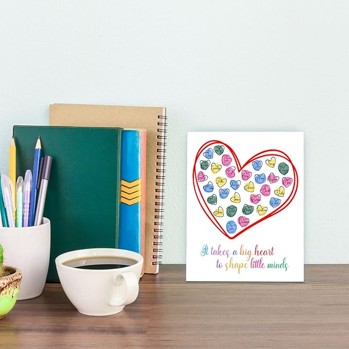 SHLINCO Teacher'S Day Gift For Female Teachers, Graduation Souvenirs, Student Fingerprint Creative Ornaments, Suitable For Desktop Decoration