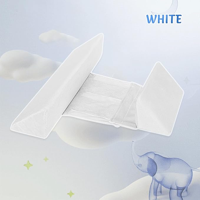 Baby Side Sleeper Weddge Breathable Pillow, Removable and Washable Breathable Bedding Set, Medium