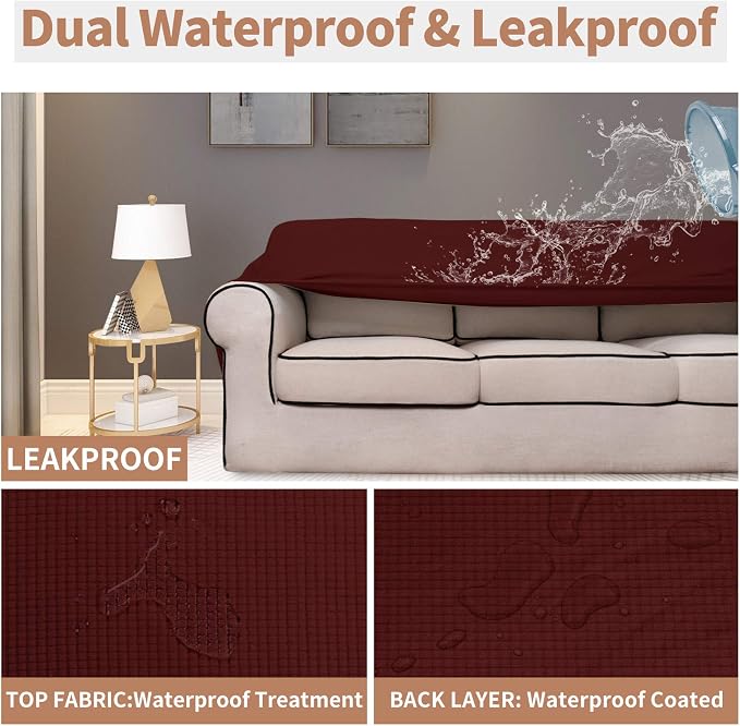 Easy-Going 100% Waterproof Chair Couch Cover, Dual Waterproof Sofa Cover - Image 3