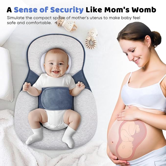 Reflux Pillow for Baby, Feeding Support Pillow, Anti Reflux Newborn Feeding Pillow, Baby Wedge Pillow for Newborn,Adjustable Wedge Lounger Pillow for Reducing Spit-Up