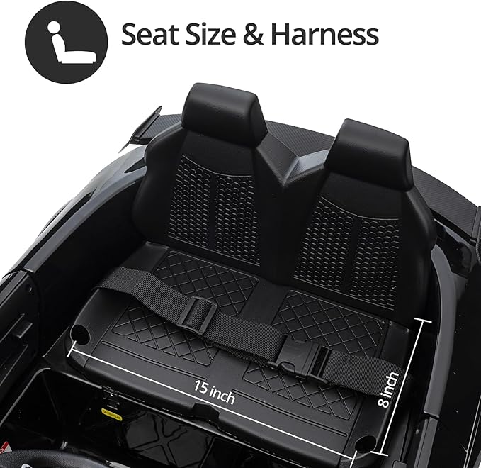 Kids Electric Car, Licensed Audi 6V Kids Ride on Toy Car for Toddlers with Remote - Black