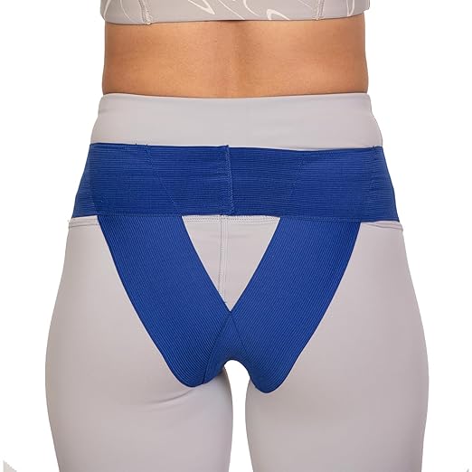 Women's Pelvic Support Belt ― Uterus Girdle for Prolapsed Bladder | Postpartum Recovery | Pain Relief | Low Waist - SAPPHIRE BLUE - M