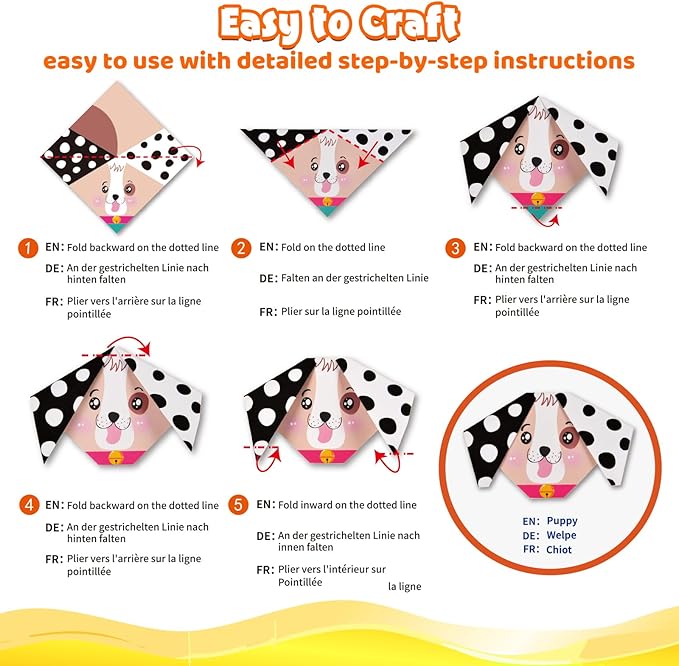 Origami Kit for Kids Ages 5-8 8-12, 260 Sheets Origami Paper with 99 Patterns and Guiding Book, Funtopia DIY Craft Art Projects Supplies for Boys Girls, Travel School Vacation Activities Toy