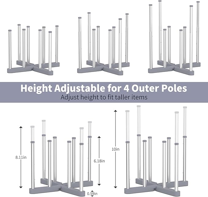 Baby Bottle Drying Rack, Reusable Bag Drying Rack, Water Bottle Drying Rack, Collapsible Drying Rack for Cups, Mugs and Glass, Sports Bottle Drying Rack