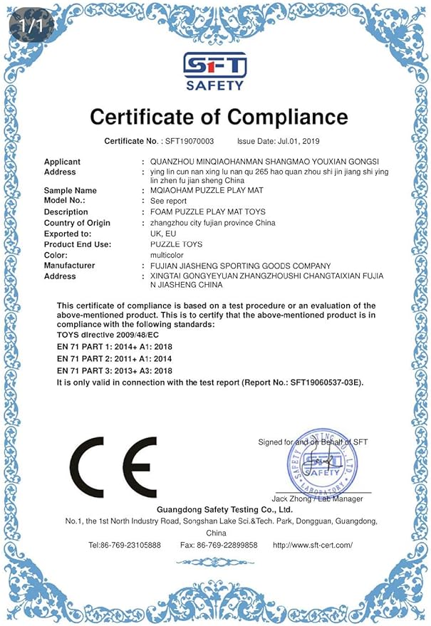 MQIAOHAM® 25 Pieces Puzzle Play Mats, Soft Baby Play Mat, Kids Interlocking Foam Floor Tiles, Toddlers Carpet Playmats G301025-111