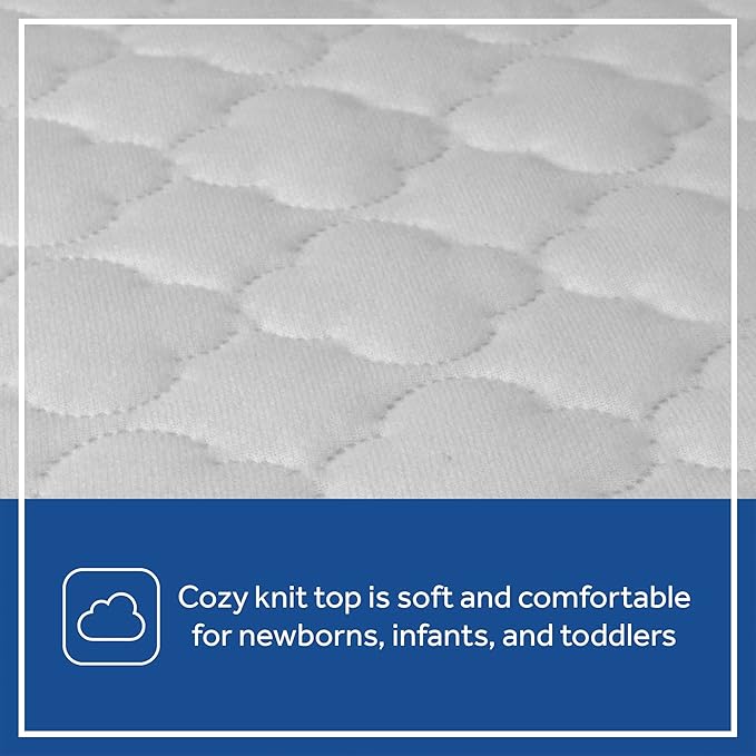 Sealy Baby 2-PACK Fitted Waterproof Infant Crib Mattress Protector Pad and Toddler Bed Cover, Durable and Comfortable Topper, Machine Washable and Dryer Friendly, 52x28”- White
