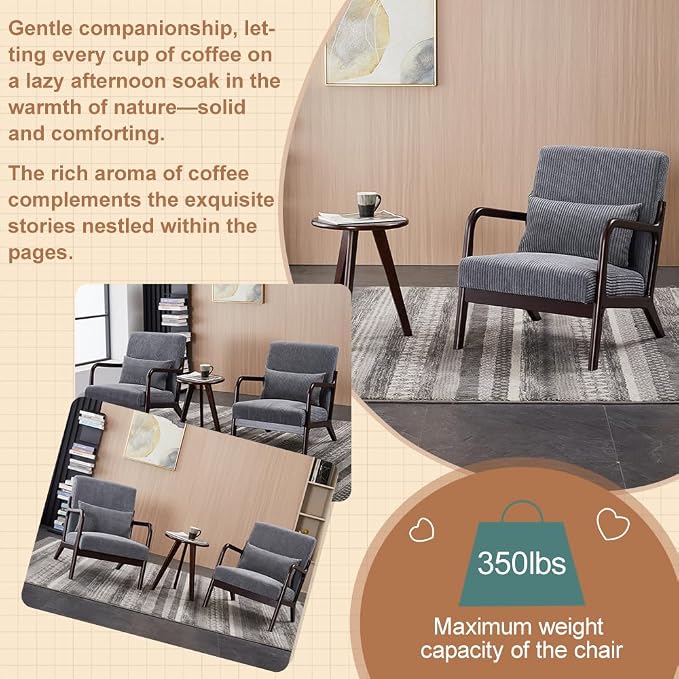 Mid-Century Modern Accent Chair - Image 4
