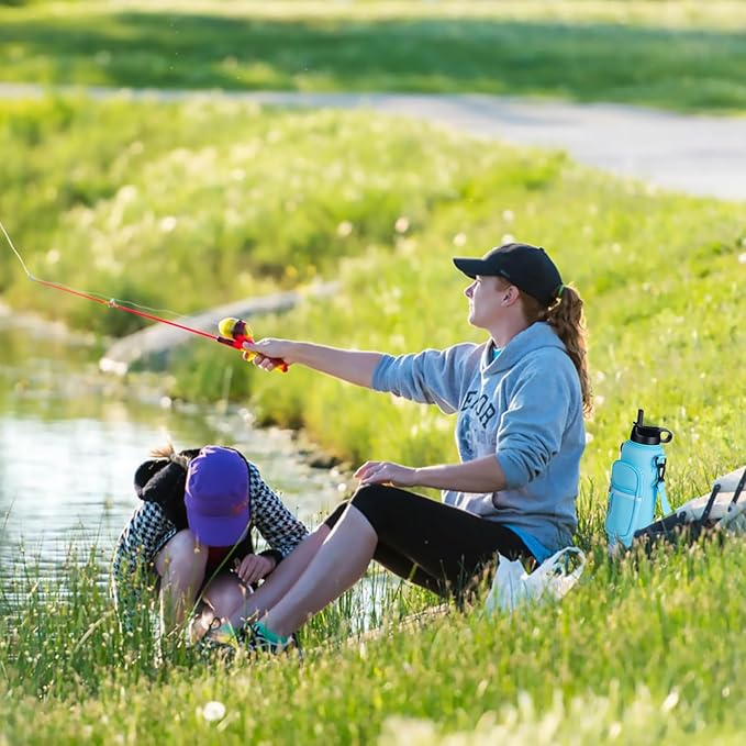 Water Bottle Holder with Strap for Hydroflask 32oz 40oz, Carrier Sling Bag with Phone Pocket Sleeve for Men Women Hiking Camping Travelling (Gray40oz)