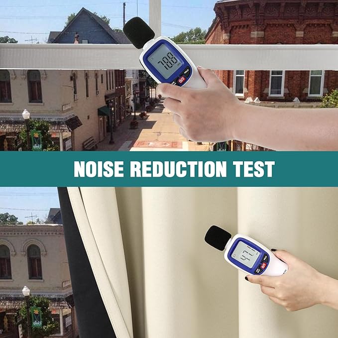 ChrisDowa 100% Blackout Curtains 63 inch Long for Bedroom with Black Liner, Extra Wide 2 Thick Layers Total Blackout Thermal Insulated Grommet Window Curtains 2 Panels Set (Light Beige, 60 x 63 Inch)