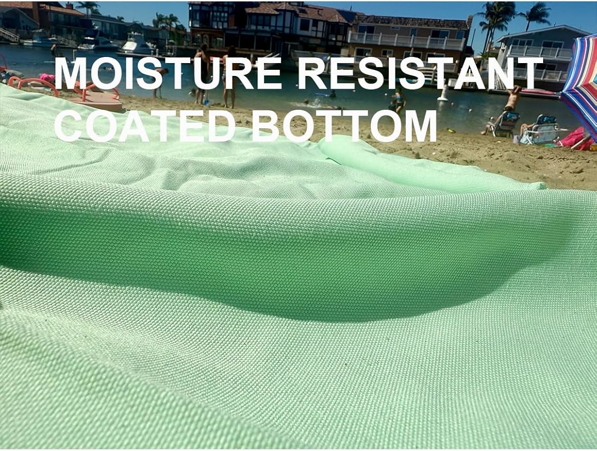 4’9” x 3’3” Compact Minimalist Water Resistant Canvas Mat,Kids/Single Use,Lightweight for Outdoor,Picnic,Beach