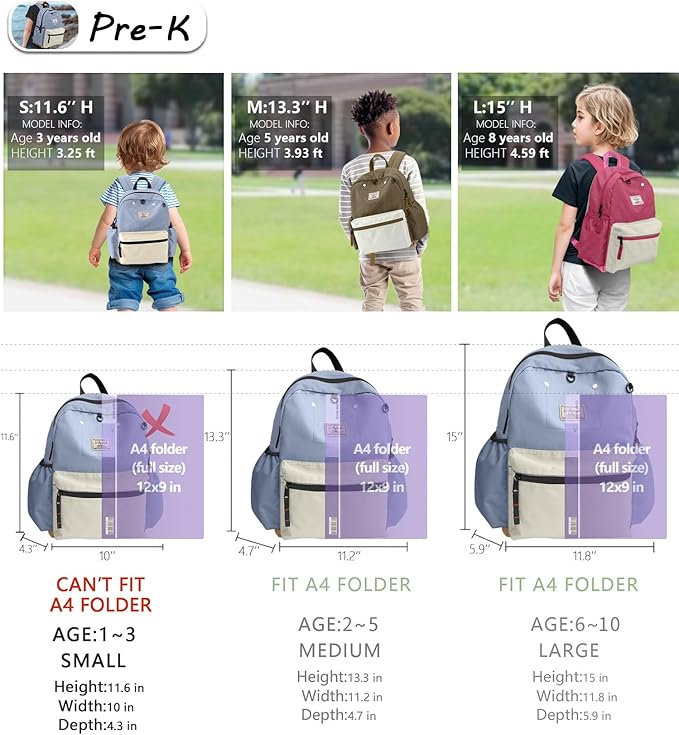 Toddler Backpack for Toddlers 1-2: Baby kids Backpack for daycare Boys Girls Not fit Folder