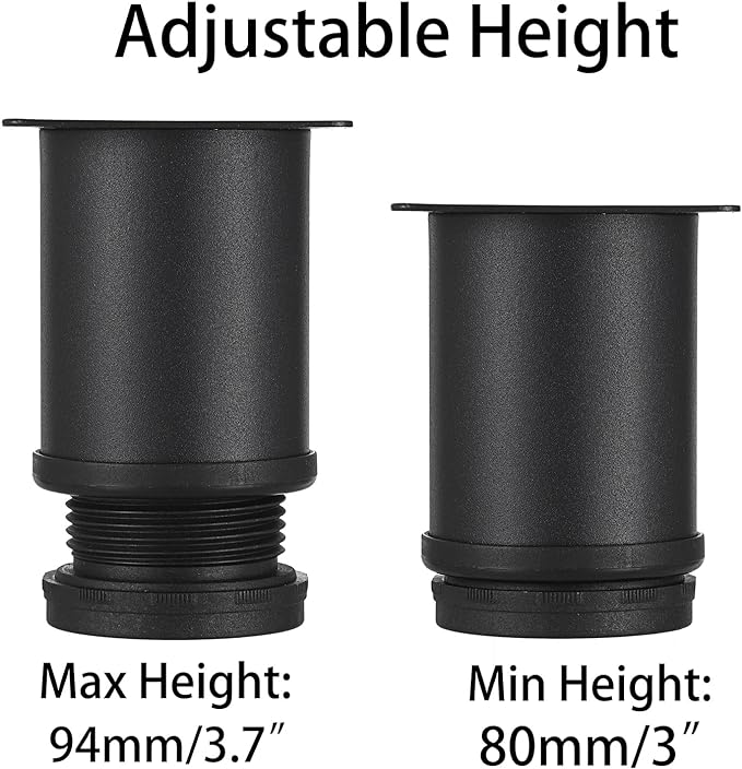 OwnMy 4PCS 3 Inch Stainless Steel Furniture Legs Feets Heavy Duty Metal Cabinet - Image 5