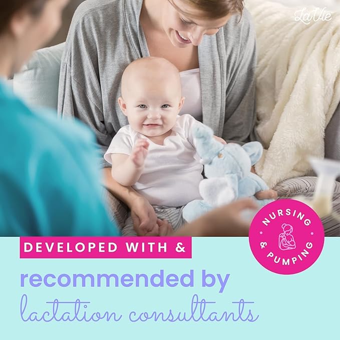 LaVie Warming Lactation Massager 3-in-1 Adjustable Heat + Vibration for Breastfeeding, Nursing, Pumping, Essential Support for Improved Milk Flow