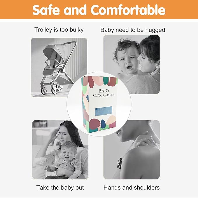 Baby Sling Carrier,Toddler Carrier,Upgraded 2025 Baby Sling with 4 Adjustable Straps(10-30lbs),Lightweight,Portable and One Size Fits All(Leaf)