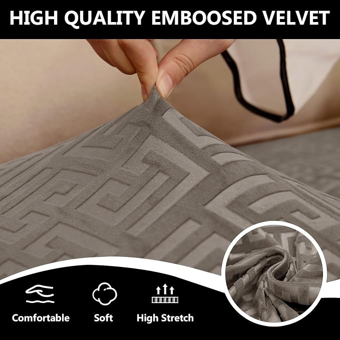 UNBBRRL 10 Pieces Stretch Sofa Cushion Covers - Image 5