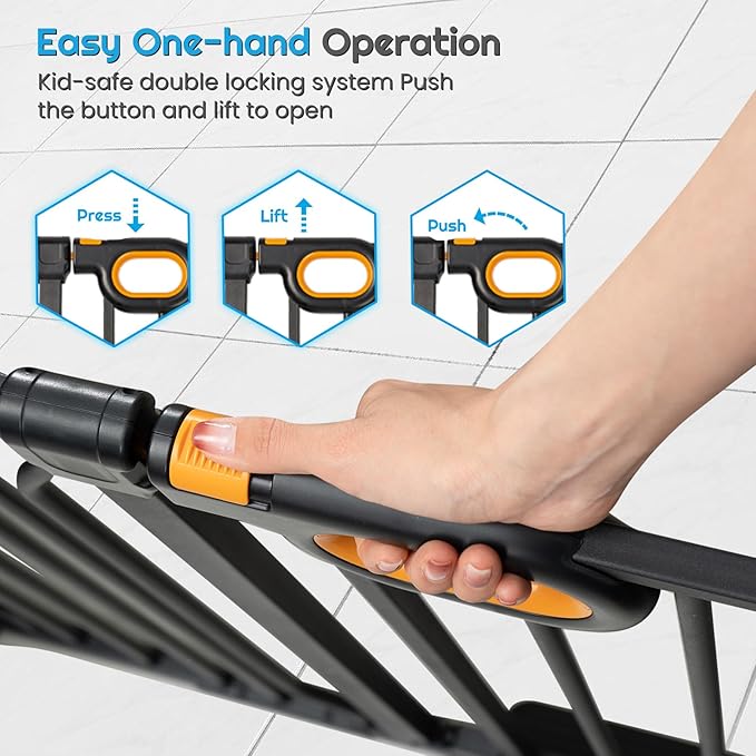 owlie Baby Gate Indoor 75-85 Inch, Extra Wide Safety Gate for Dogs Large Stairway Gate Adjustable Baby Gates Pressure Mount Wide Gate for Pet Stairway Doorway No Drilling Black (30.5'' Tall)