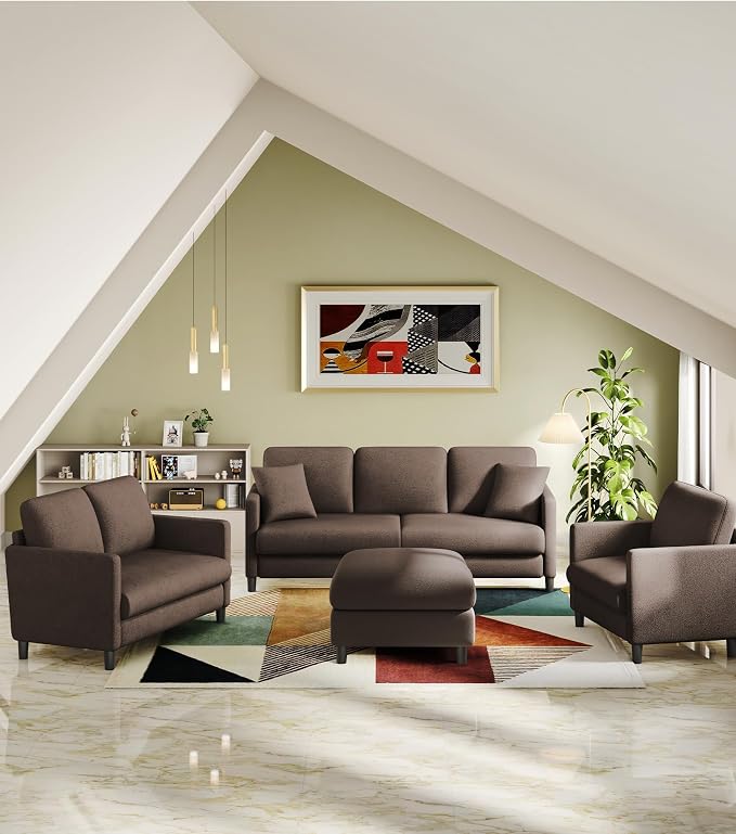 Welzona 83" Couches for Living Room, Teddy Sofa Couch, Comfy Sofas for Living - Image 7