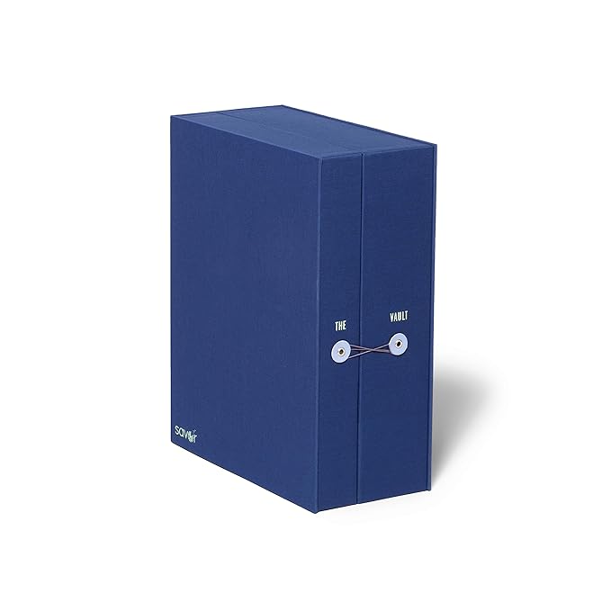 Savor | Baby Keepsake Organizer Box | The Original Fabric Acid-Free Modern Minimalist Gender-neutral Memory Box with Labels | For Pregnancy, Mother’s Day, Baby Shower, New Baby Girl Baby Boy Gifting