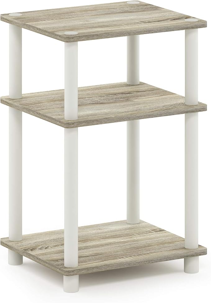 Furinno JUST Side Table, 3-Tier End Table, Open Shelves Night Stand, Bedside - Image 6