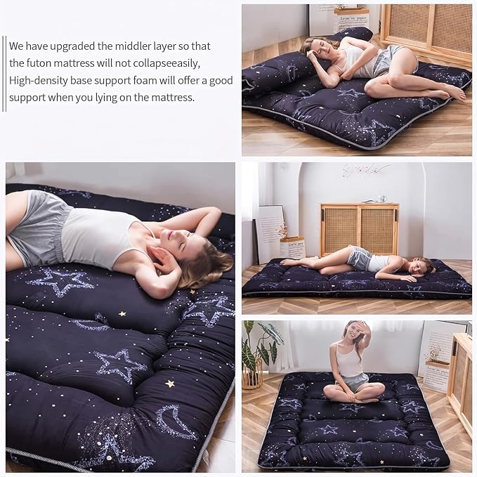 MAXYOYO Japanese Futon Mattress Floor Mattress Sleeping Pad Foldable Mat Roll - Image 7