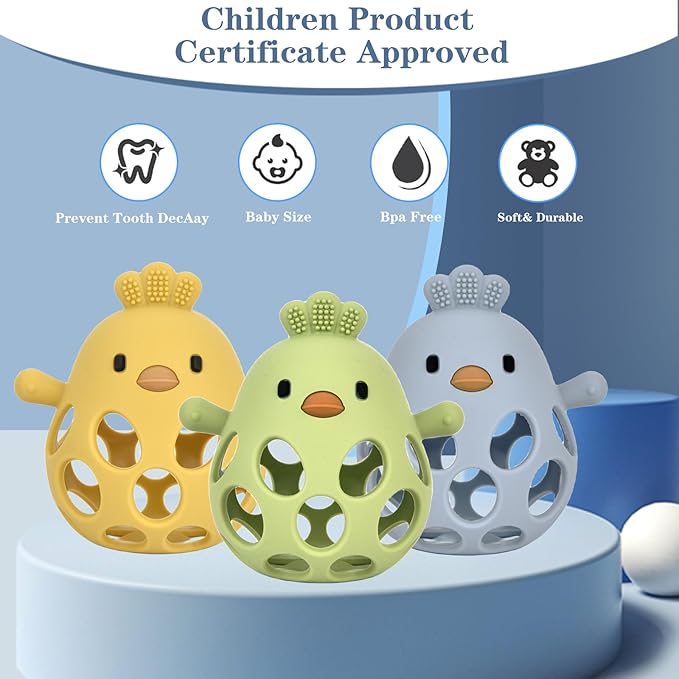 Baby Teething Toys, Teething Toys, Teethers for Babies 3-6 Months, Baby Chew Toys, BPA Free Teether Mitten with Soft Texture for Sensory Exploration and Itching Teething Relief