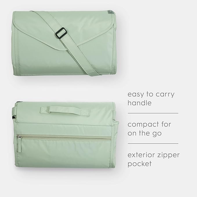 Little Unicorn 5'x7' Outdoor Family Picnic & Beach Blanket | Durable & Water-Resistant Fabric | Compact Fold & Easily Wipes Clean | Zipper Pocket (Woodland Mushroom)