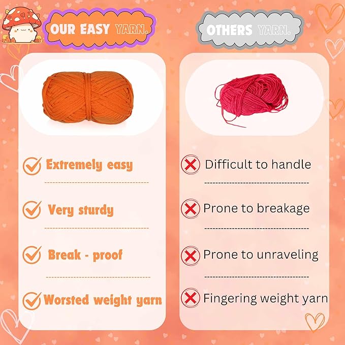 yhwsymgmho Crochet Kit for Beginners: 2-Piece Animal Amigurumi-Kit with Step-by-Step Video Tutorials - Easy Knitting Kit for Adults and Kids - DIY Crocheting Doll Gift (Crabs & Seahorses)