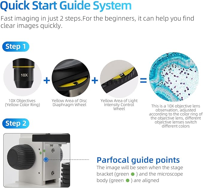 SWIFT Compound Monocular Microscope Kit Microscope for Adults Students Beginners,80X-2000X STEM Kit with All Metal Body Microscope, Carrying Box for School Laboratory Home Education SS121