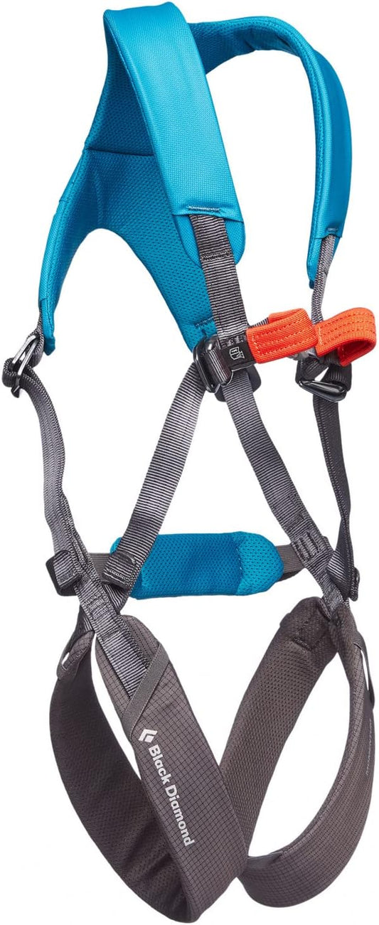 BLACK DIAMOND Kids Momentum Climbing Harness, One Size, Fits Most Children Between 35-80 lbs