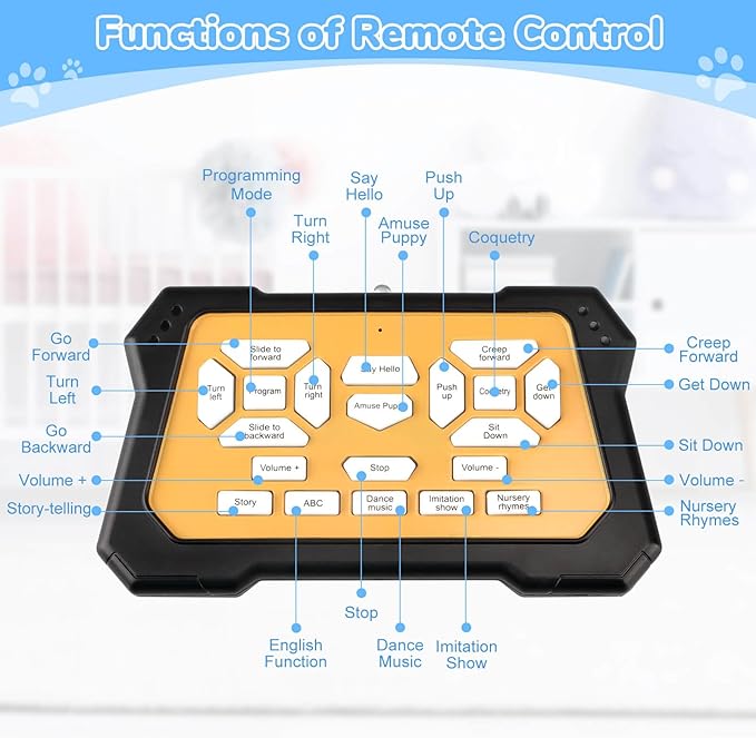 Robot Dog Toys for Kids 8 9 10 11 12, Remote Control Dogs, Robot Dog for Kids 8-12, Pet Robotic, Electric Dog Toy, Robotic Dogs, Toys for 5 6 7 8 9 10 11 12 Years Old Boys Girls, Blue