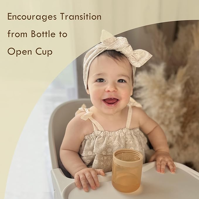 Moonkie Baby Straw cup | Silicone Toddler Sippy Cup Training Cup with Straw Lid | BPA-Free Drop-Proof Baby Cup | Led Weaning | 6 Months+, 5 oz, 2pack