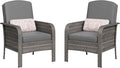 GAOMON 2-Piece Outdoor Patio Furniture Set, Rattan Lounge Chairs by GAOMON
