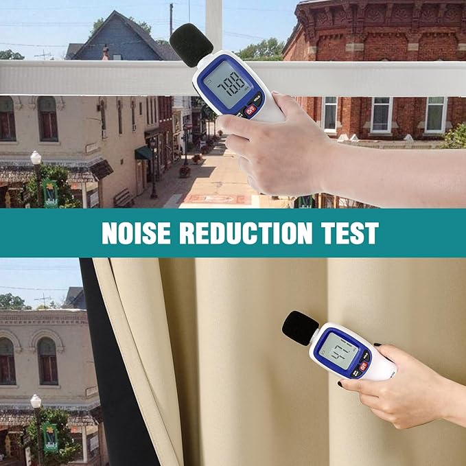 ChrisDowa 100% Blackout Curtains 90 inch Long for Bedroom with Black Liner, 2 Thick Layers Total Blackout Thermal Insulated Grommet Long Window Curtains 2 Panels Set (Beige, 52 x 90 Inch)