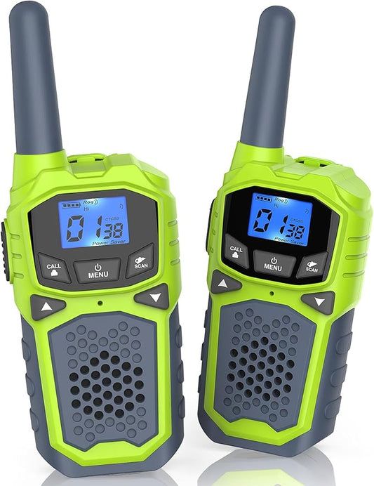 Walkie Talkies for Kids,Long Range 2 Way Radio 22CH VOX,Birthday Gift,Family Walkie Talkie for Camping Hiking Indoor Outdoor，Toys Gifts for 6-12 Years Old Boys Girls（No Batteries）