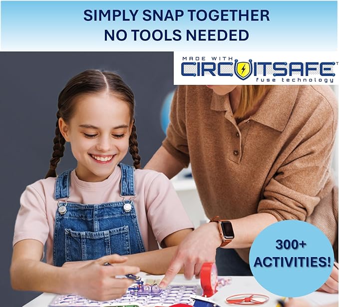 Snap Circuits Classic SC-300 Electronics Exploration Kit | Over 300 Projects | Full Color Manual Parts | STEM Educational Toy for Kids 8+ 2.3 x 13.6 x 19.3 inches (Pack of 6)