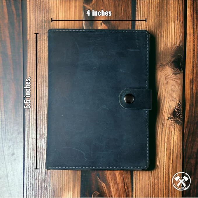 Genuine Leather AirTag and Moto Tag Passport Holder and Wallet for Men and Women RFID Blocking for Secure Traveling and Documentation Organizer (Blue)