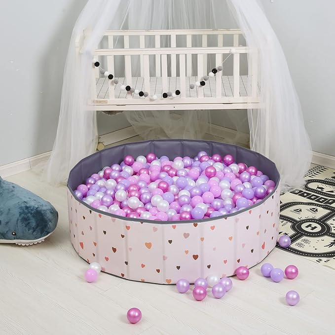 GOGOSO Ball Pits Balls for Toddlers Pack of 50 100 200 Plastics Shape Ball Non-Phthalate Non-BPA Non-Toxic 2.2-Inch Crush Proof Play Balls