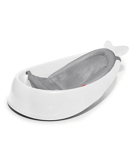 Skip Hop Infant Bath Tub 3-Stage Grow With Baby Smart Sling MOBY Bathtub White Age 0+