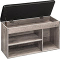 HOOBRO Shoe Storage Bench with Cushion, 32.3'' Entryway Bench with Lift Top by HOOBRO