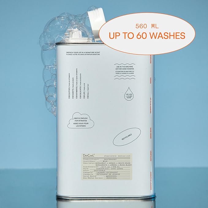 DedCool Liquid Laundry Dedtergent | 05 Spring | Luxurious Fresh Floral Fragrance Detergent | Removes Stains | Infused with Natural Essential Oils | Non-Toxic | 60 Washes | 32 fl oz