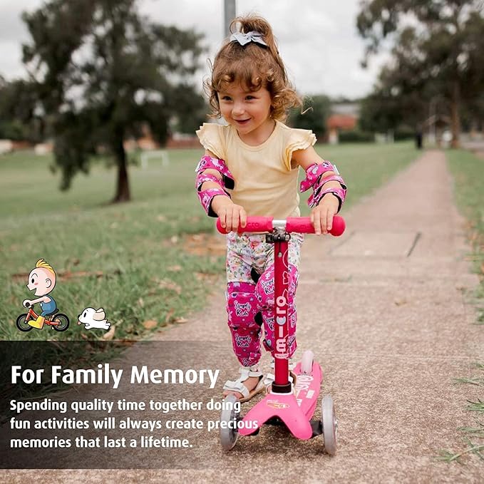 Soft-Style Kids Knee and Elbow Pads with Bike Gloves, Flexible Impact-Resistant Gear for Ages 2-11, Designed for Balance Bikes, Roller-Skating, and Skateboarding