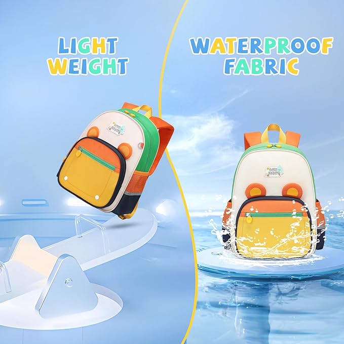 SUN EIGHT Toddler Backpack for Kids Backpacks Preschool Kindergarten Child Bookbag Travel Cute Daycare Backpack (Tiger)