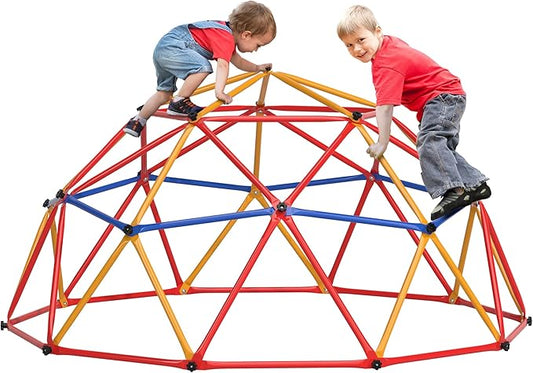 Climbing Dome, Outdoor Toddler Jungle Gym, 7 Ft Climbing Toys for Kids 3-8, Geometric Dome Climber Jungle Gym for Backyard, Outside Climb Dome for Kids Climber
