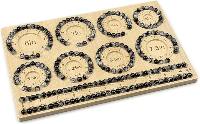 Petoysoso Bead Boards for Jewelry Making, Bamboo Beading Board for Jewelry Bracelet Making, Bracelet Bead Board, Bracelet Bead Board for Bracelet, Jewelry Making Supplies,Bracelet 5"to 8"