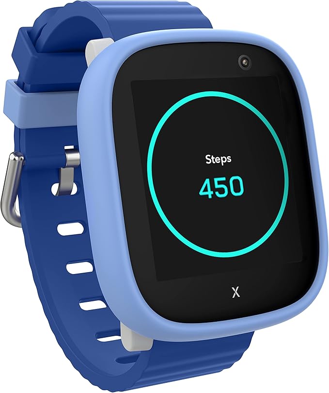 XPLORA X6 Play - Watch Phone for Children (4G) - Calls, Messages, Kids School Mode, SOS Function, GPS Location, Camera and Pedometer – (Subscription Required) (Blue)